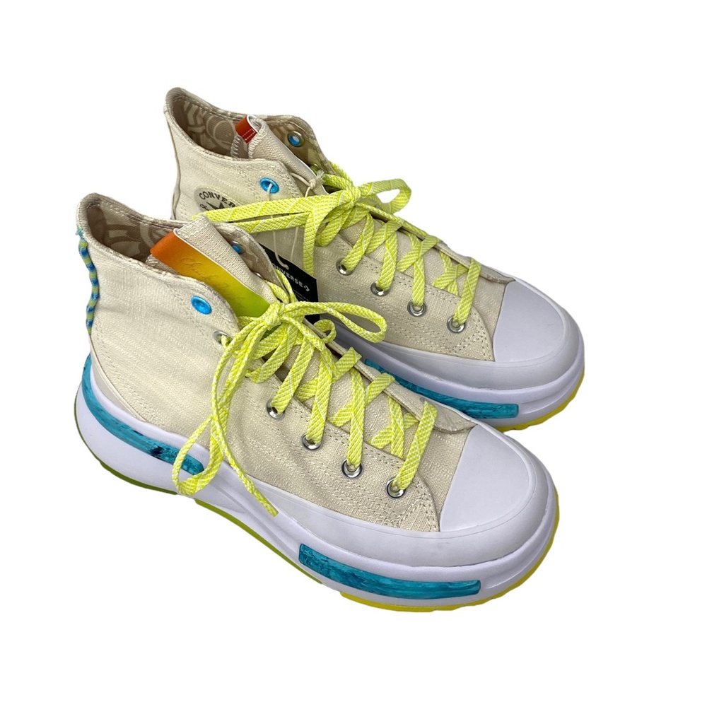 Converse Run Star Legacy CX Platform High Canvas Beige Women's Sneakers A03694C - Picture 7 of 9